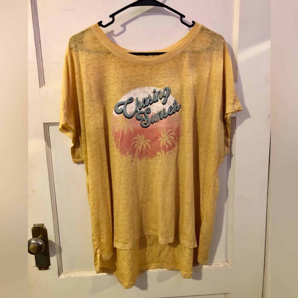 Yellow graphic t-shirt